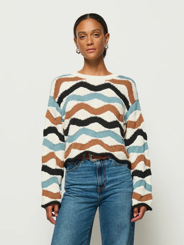 Nation - Poppy Sweater/ Multi Waves
