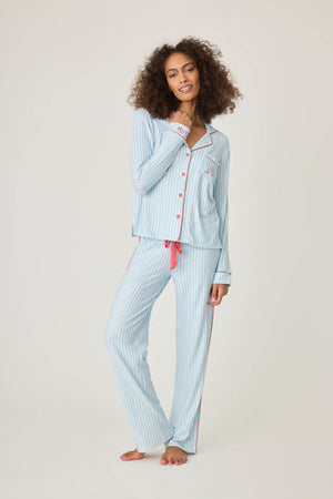 PJ Salvage - Maritime Striped PJ Set / Blue Haze
