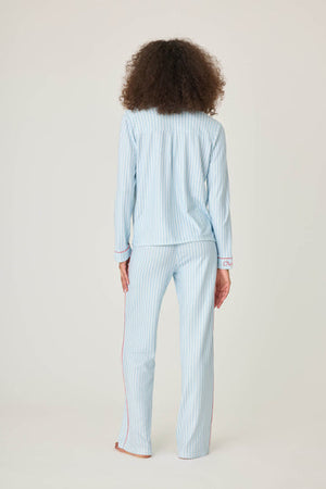 PJ Salvage - Maritime Striped PJ Set / Blue Haze