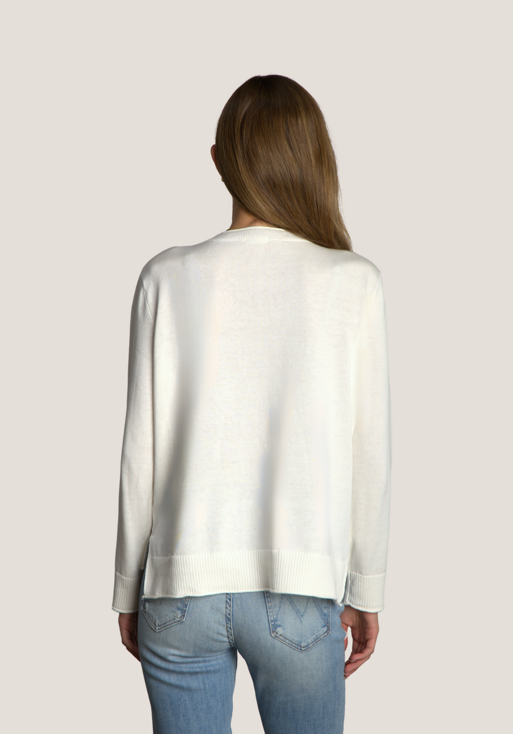 Dylan - Flag Sweater / White