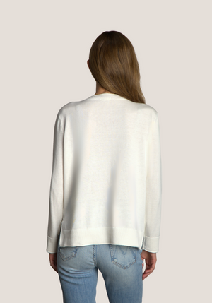Dylan - Flag Sweater / White
