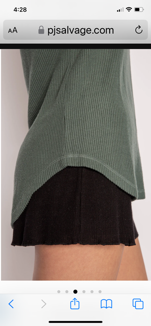 PJ Salvage - Textured Essential Tank / Sage Leaf