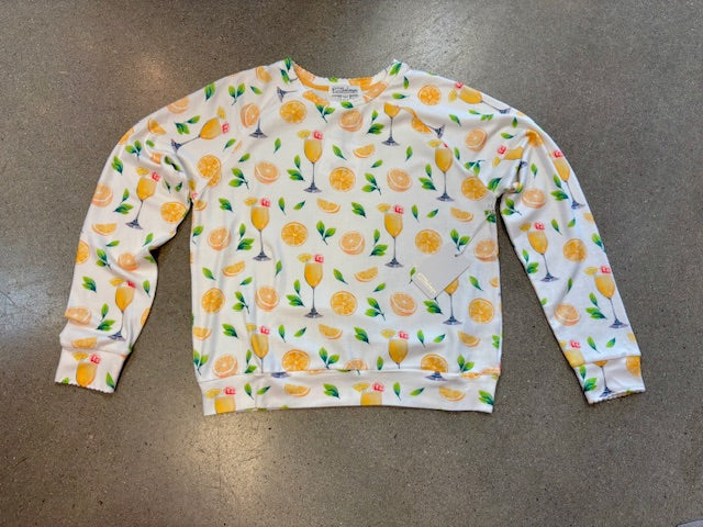 PJ Salvage - Mimosa Me Long Sleeve Top / Ivory