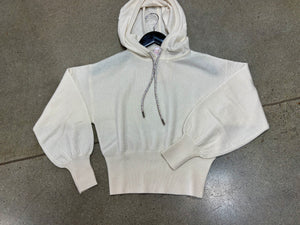 Brodie - Hillary Cashmere Hoodie / Organic White