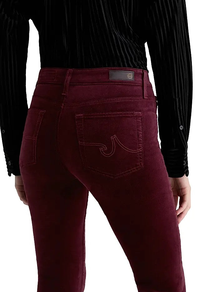 AG - Farrah Velvet Boot Jean / Winery