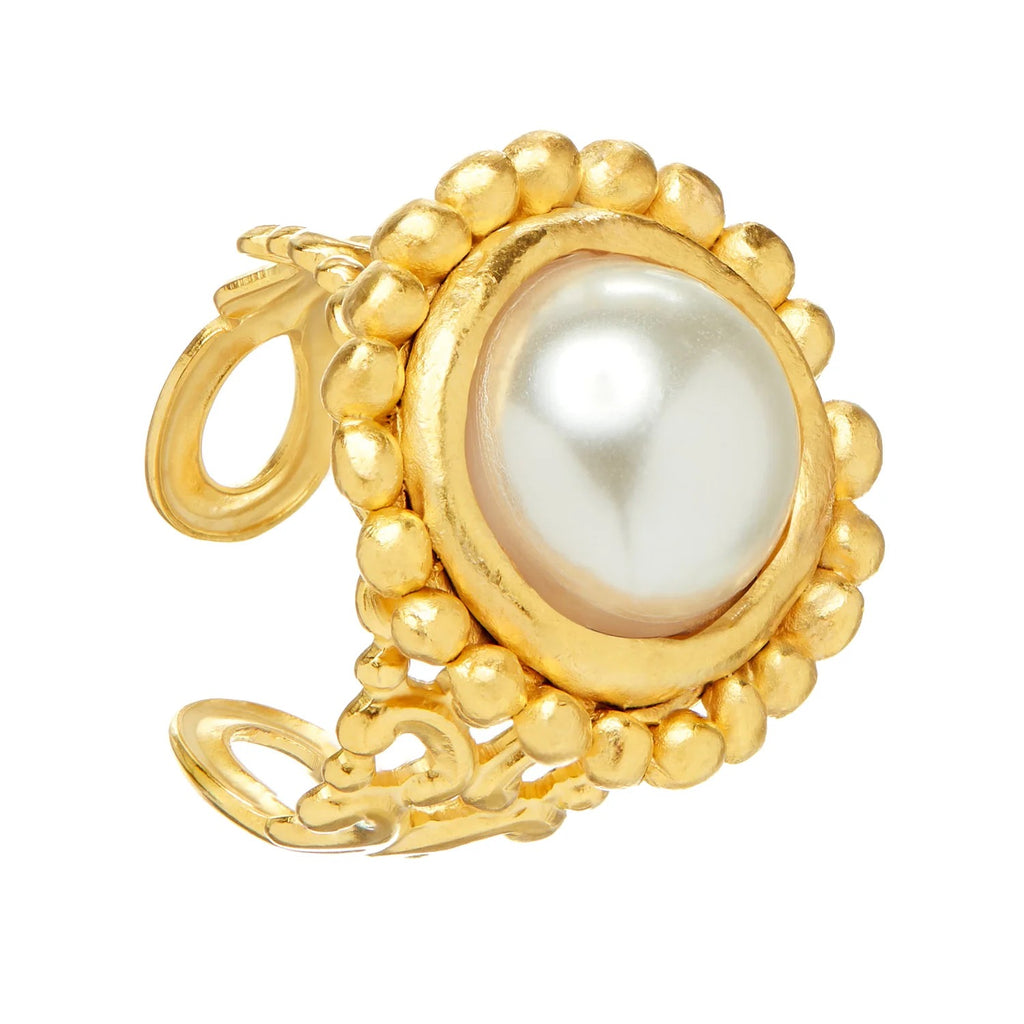 Susan Shaw - Dotted Pearl Ring / Gold