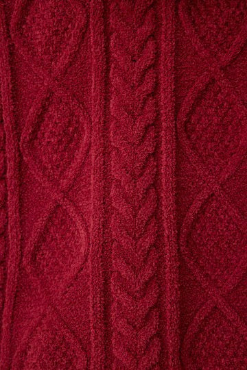 PJ Salvage - Cozy Chenille Cable Knit Pant / Port
