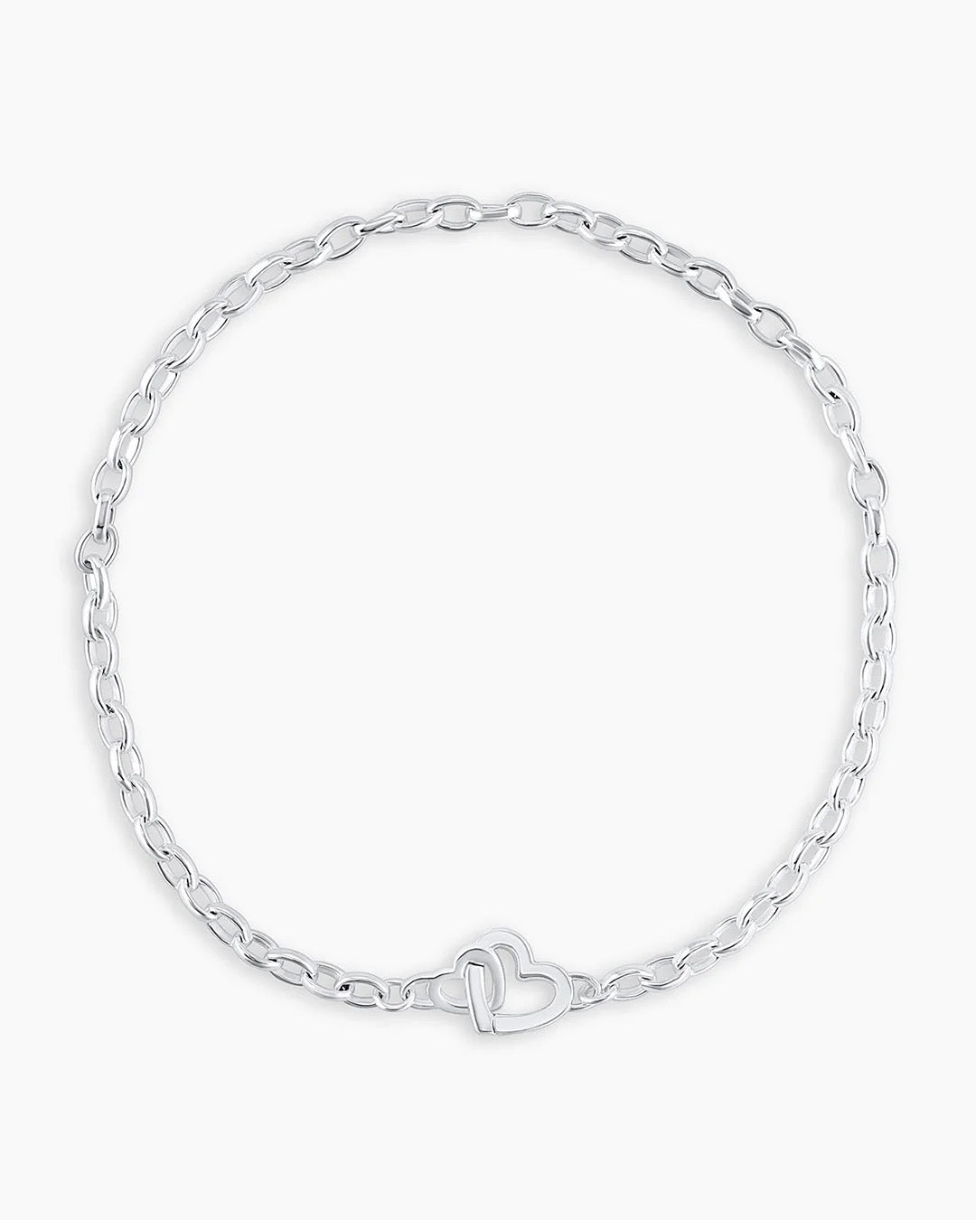 Gorjana - Parker Heart Mini Bracelet / Silver Plated