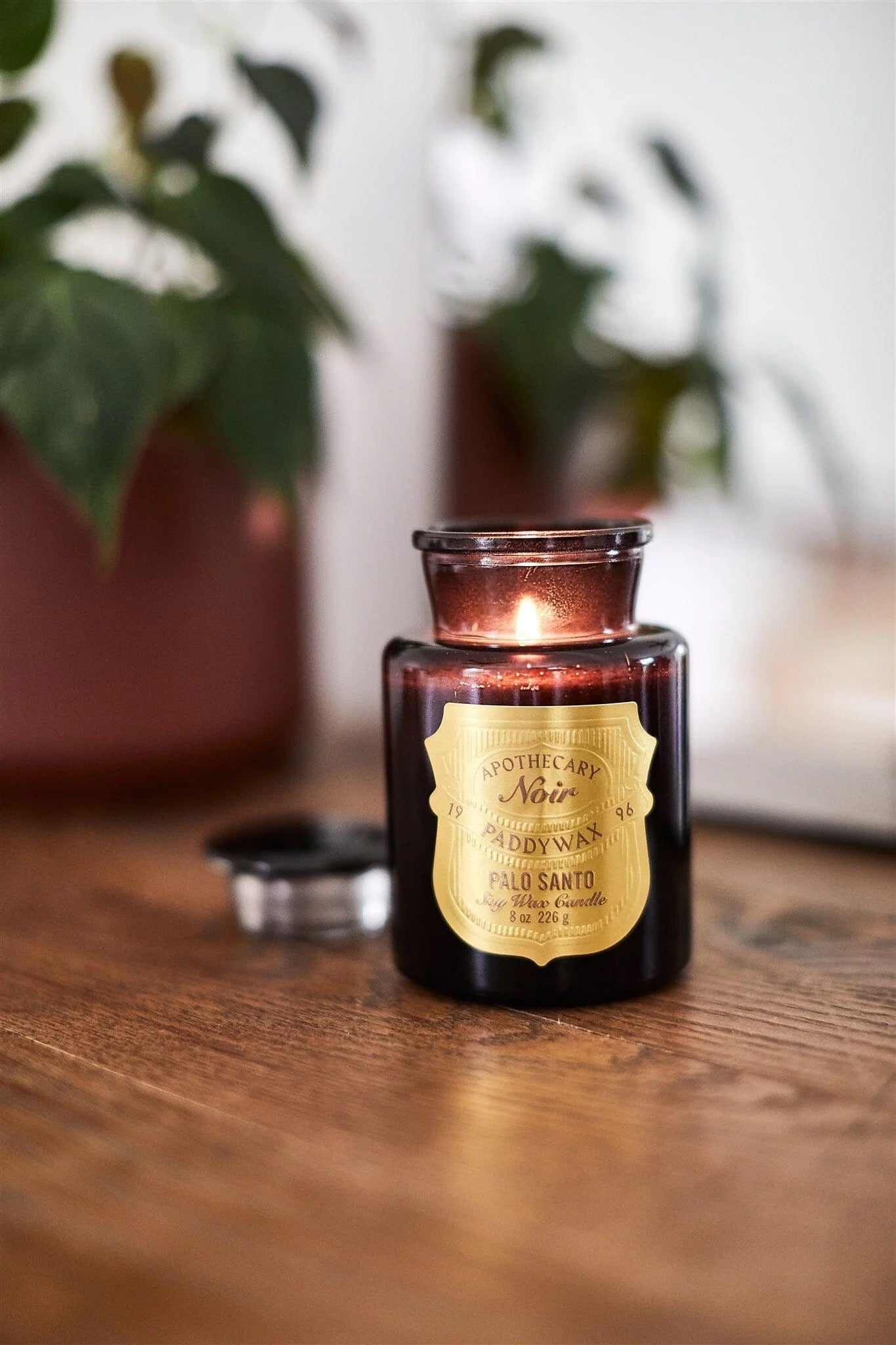 Paddywax - Apothecary Jar Candle / Black / Palo Santo