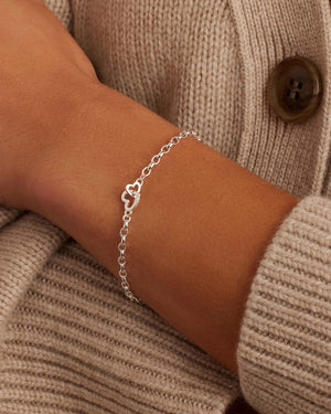 Gorjana - Parker Heart Mini Bracelet / Silver Plated