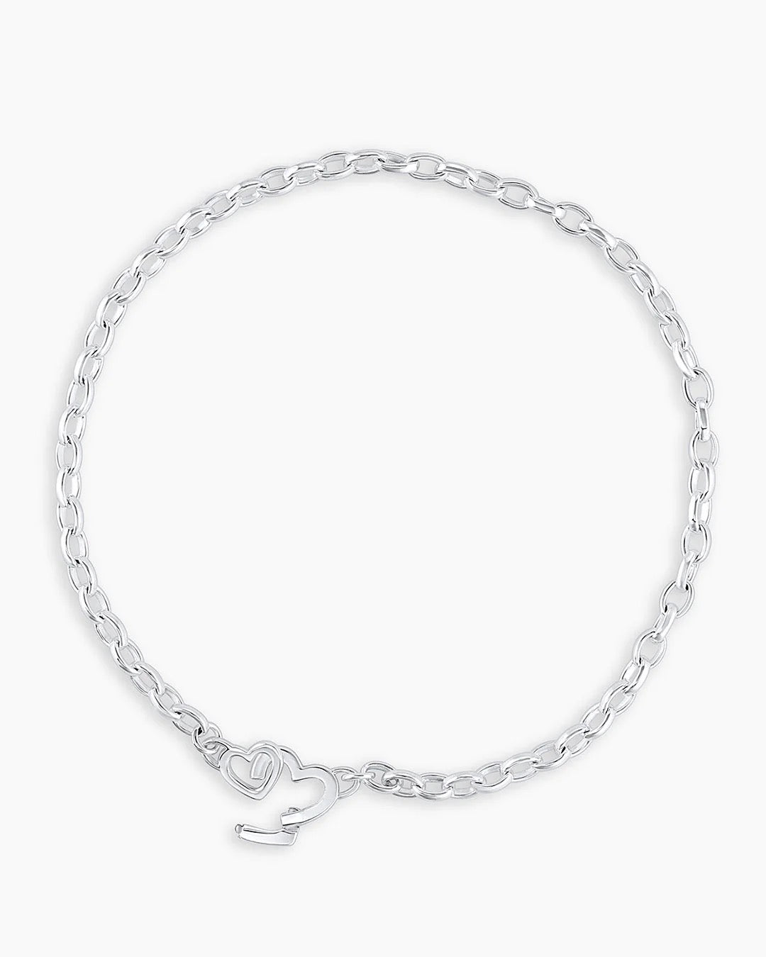 Gorjana - Parker Heart Mini Bracelet / Silver Plated