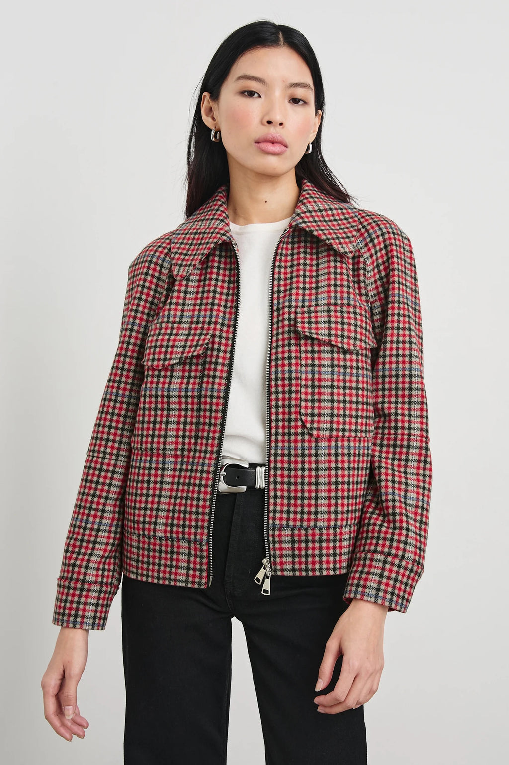 Rails - Cheyenne Jacket / Crimson Mini Check