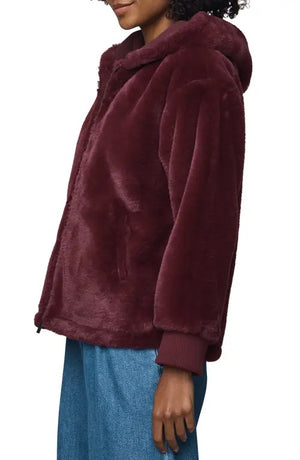 Splendid - Lucia Faux Fur Jacket / Rosewood