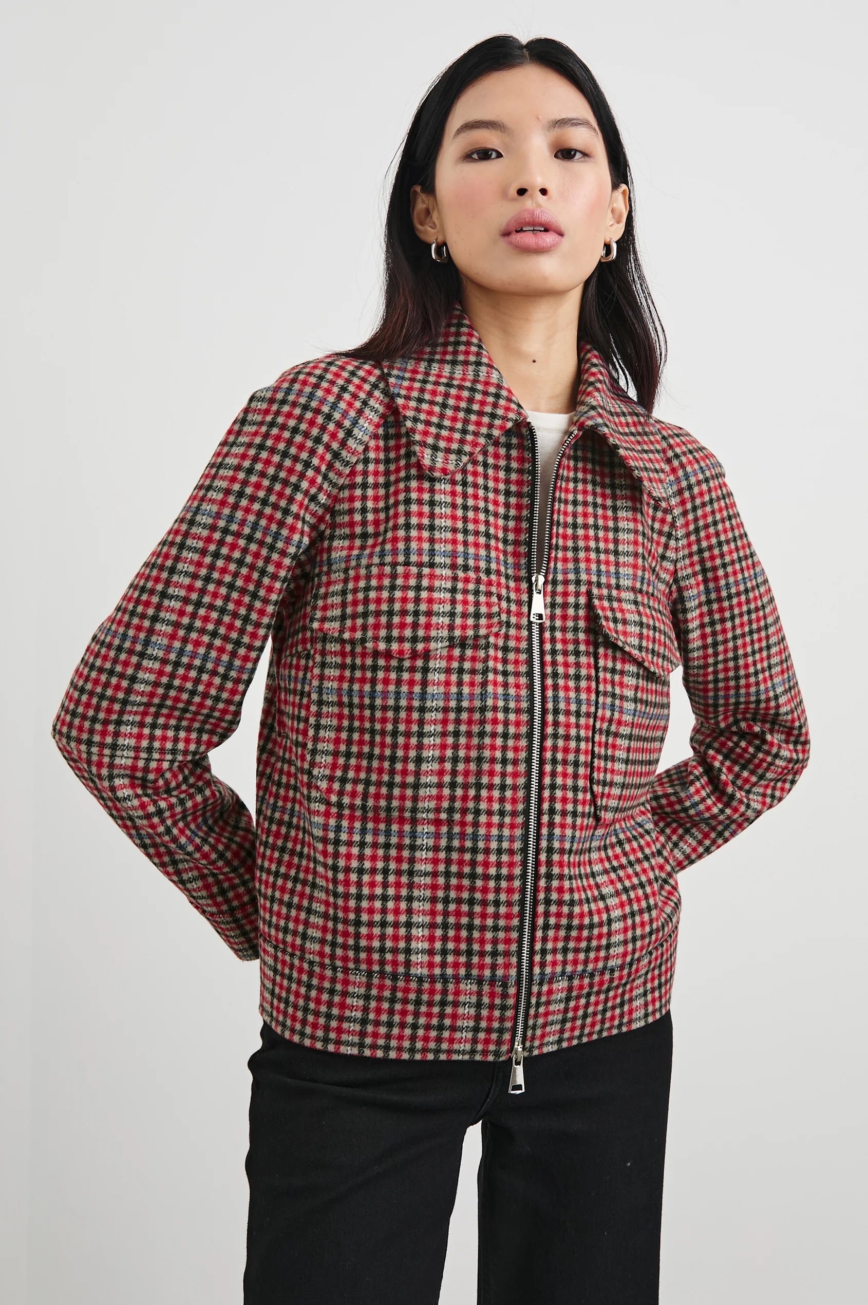 Rails - Cheyenne Jacket / Crimson Mini Check