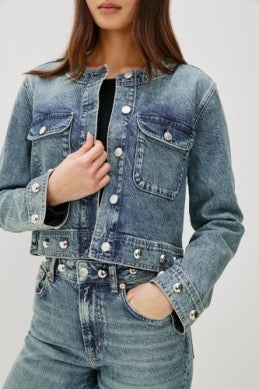 Rails - Capistrano Denim Jacket / Desert Sky Studded