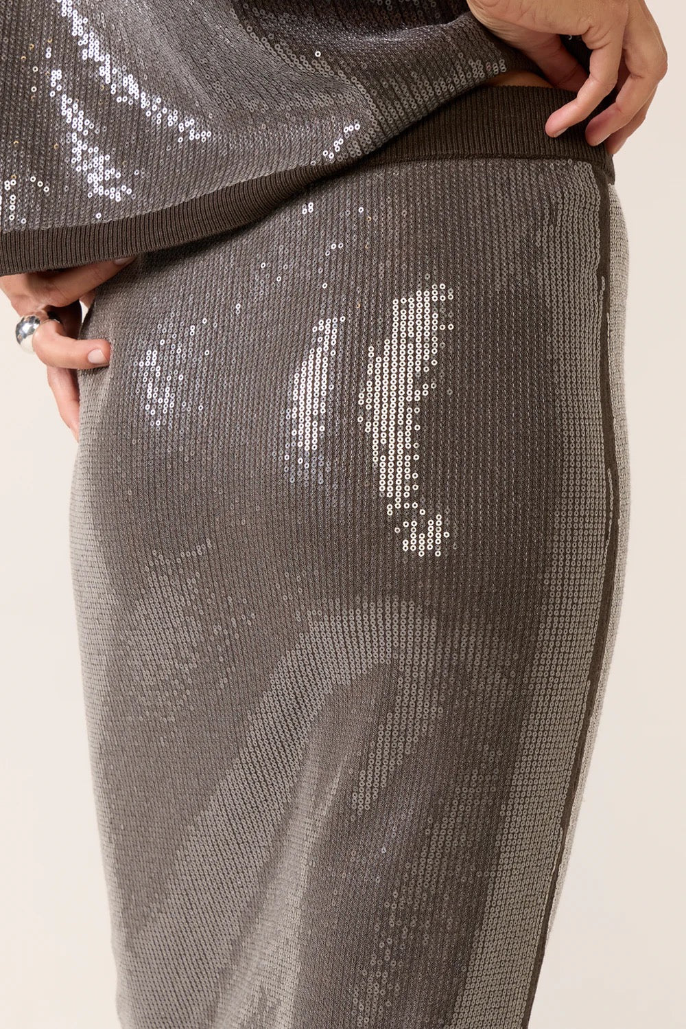 Sanctuary - Sparkle Sequin Pencil Skirt / Ink