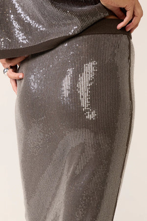 Sanctuary - Sparkle Sequin Pencil Skirt / Ink