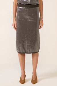 Sanctuary - Sparkle Sequin Pencil Skirt / Ink