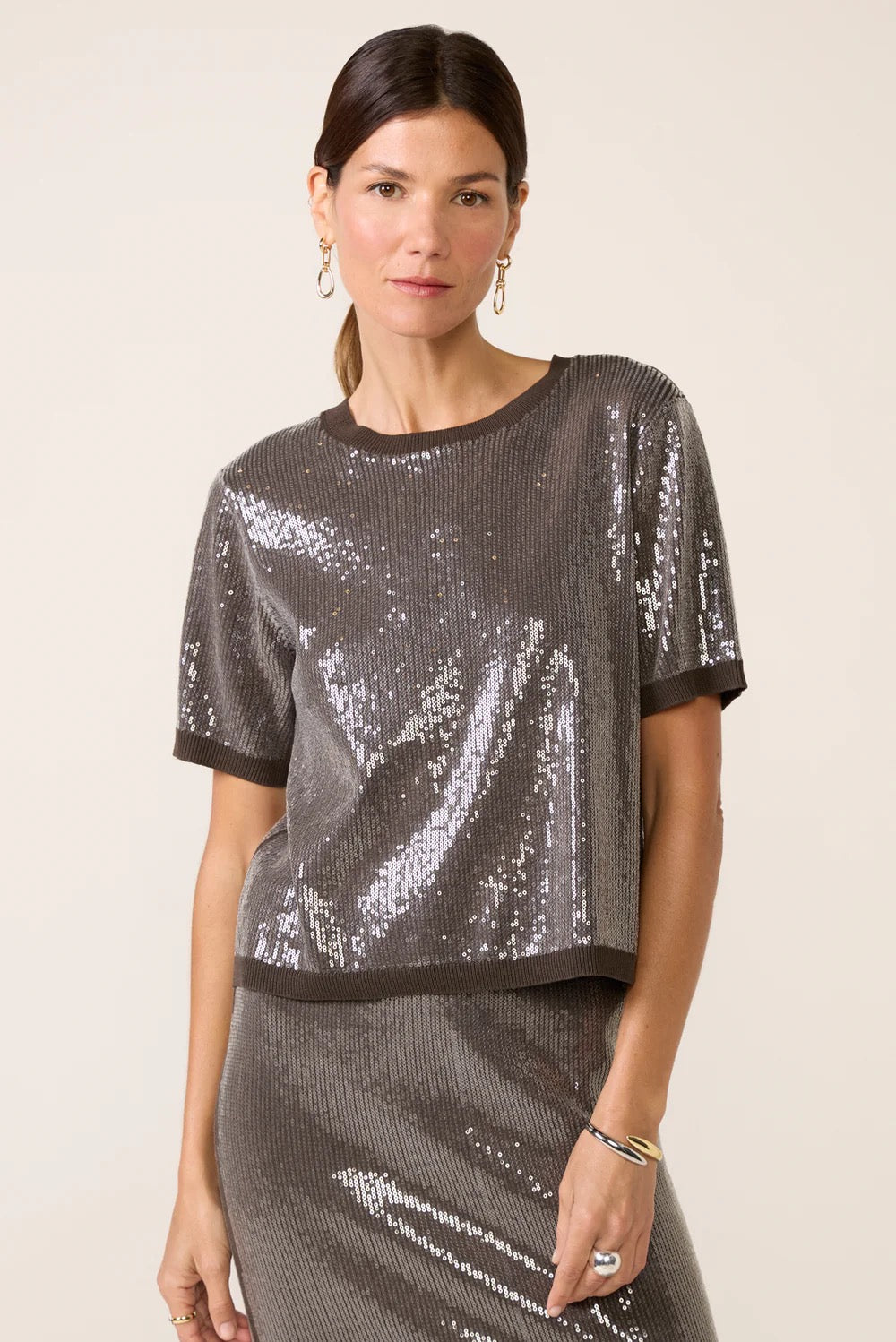 Sanctuary - Sparkle Sequin Sweater / Ink