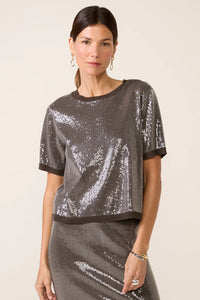 Sanctuary - Sparkle Sequin Sweater / Ink