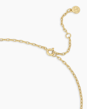 Gorjana - Heart Padlock Interlocking Necklace / 18k Gold Plated