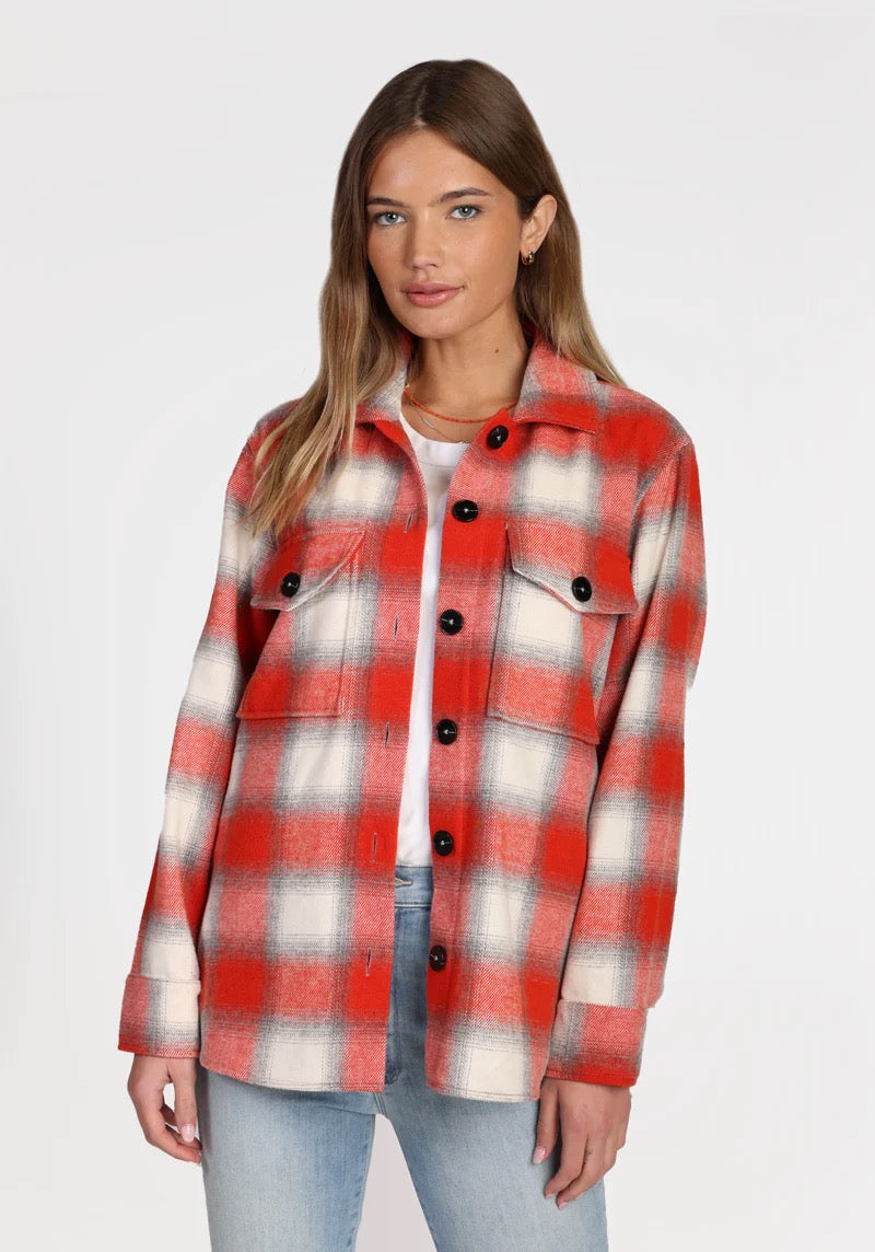 Dylan - Logan Plaid Jacket / Red