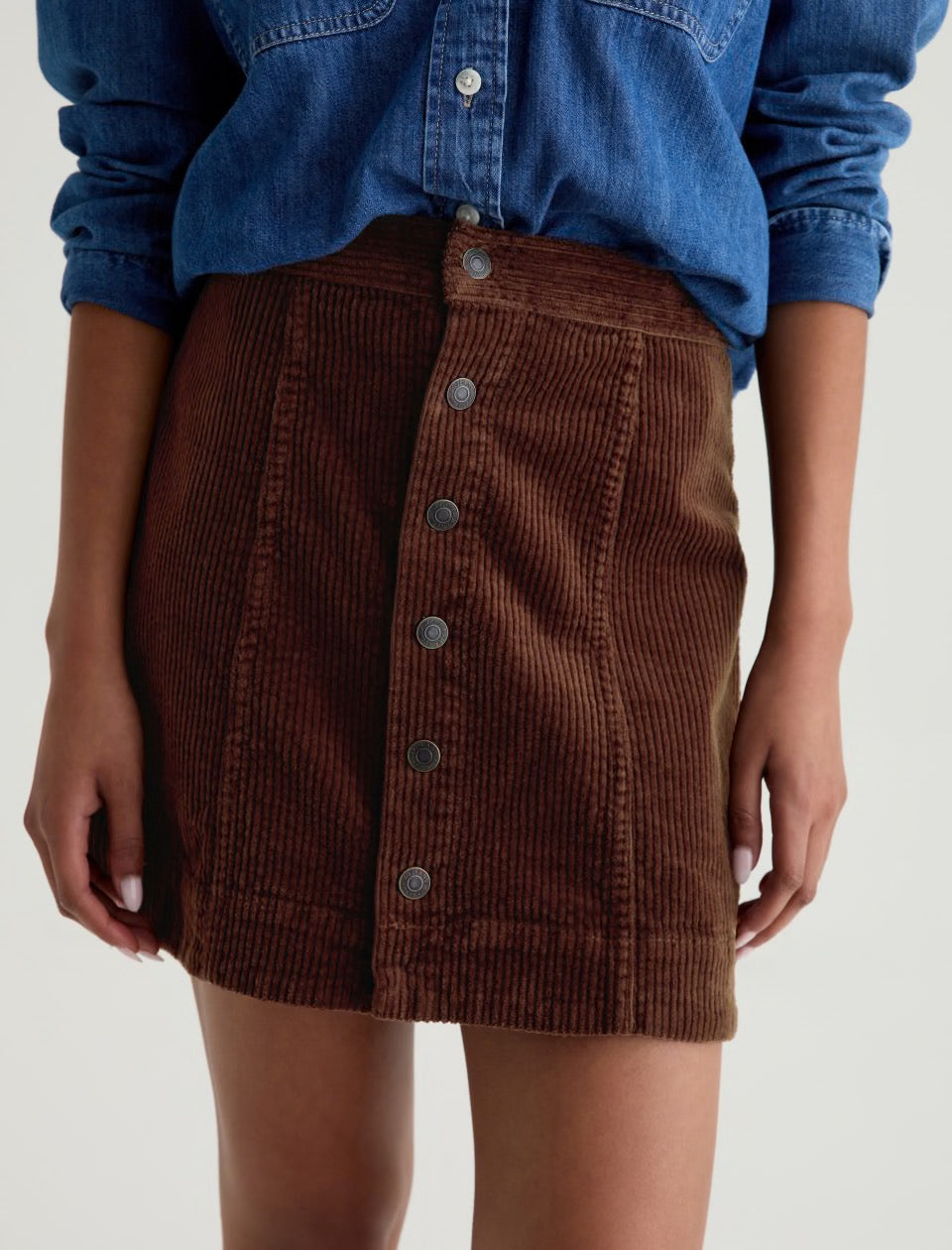 AG - Evie Corduroy Skirt / Coffee Bean