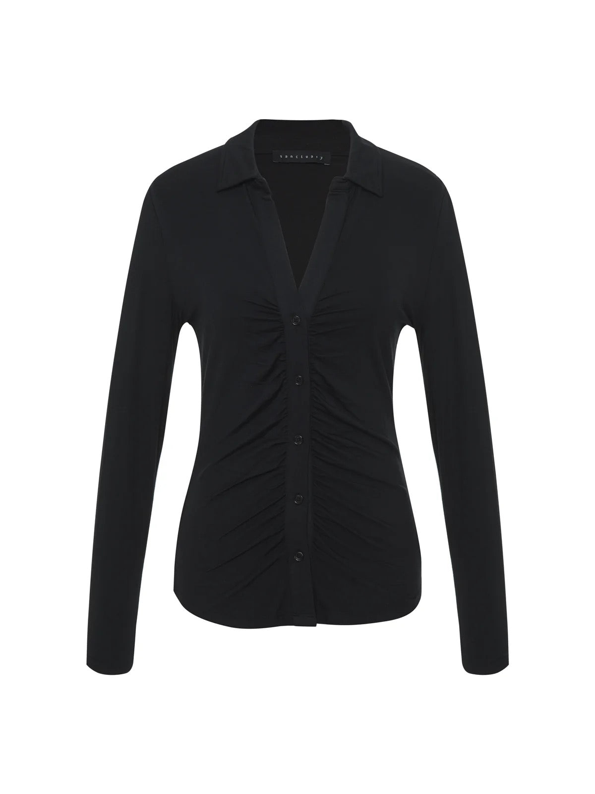 Sanctuary - Dreamgirl Lace Button Up / Black