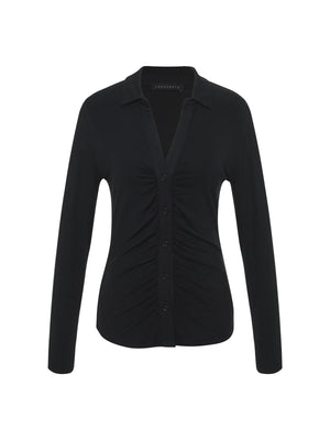 Sanctuary - Dreamgirl Lace Button Up / Black