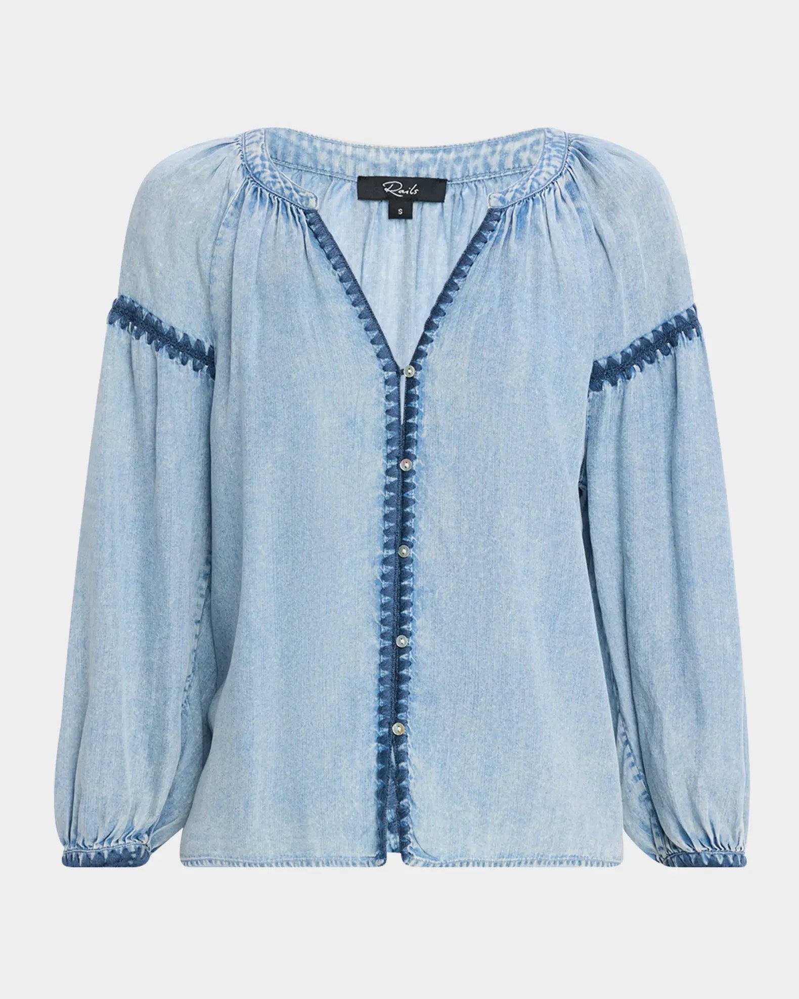 Rails - Toshi Blouse / Medium Cloud Wash