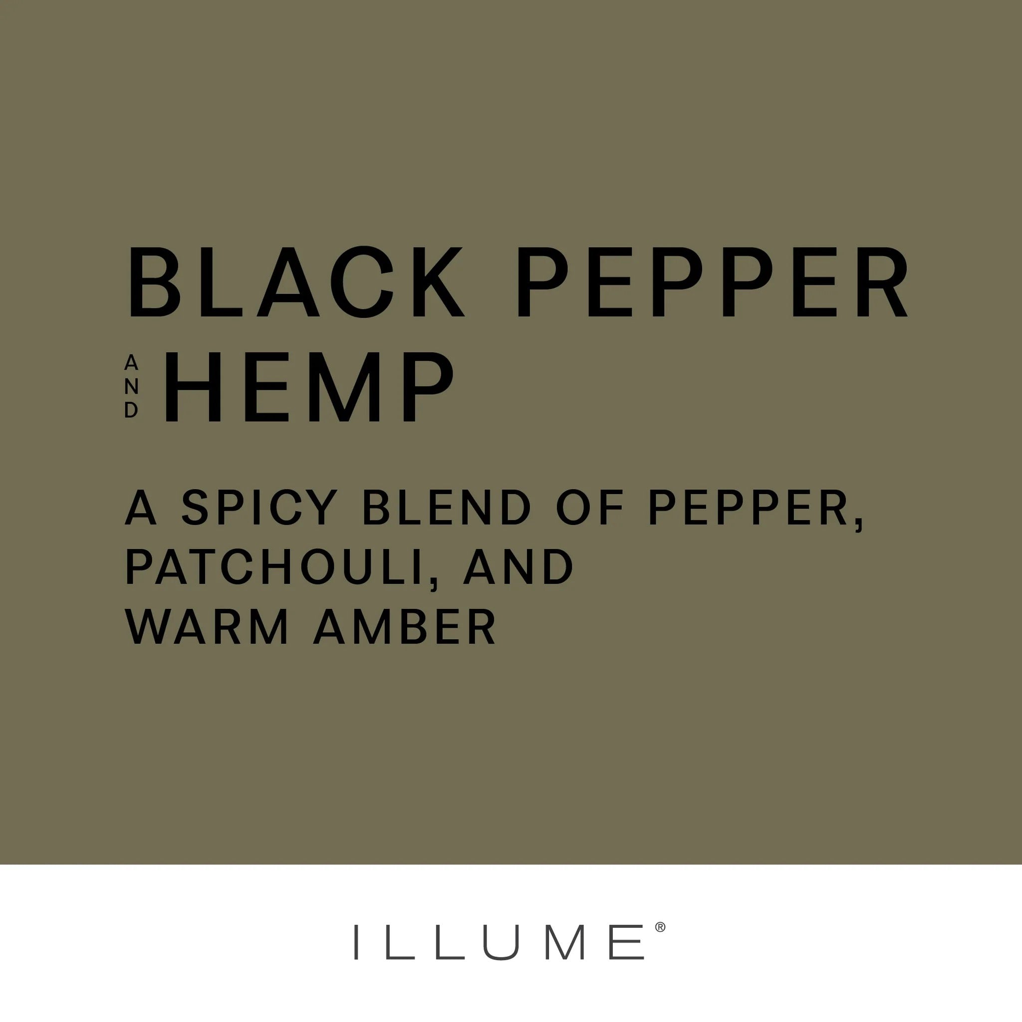 Illume - Lidded Jar Candle / Pepper & Hemp