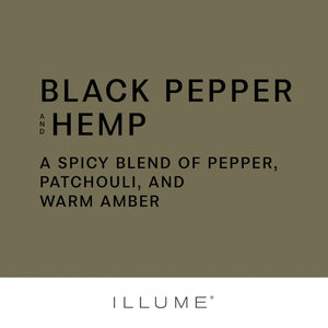 Illume - Lidded Jar Candle / Pepper & Hemp