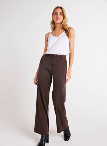 Bella Dahl - Wide Leg Pant / Chestnut Brown