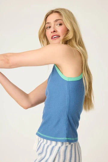 PJ Salvage - Back From the Beach Racerback Cami / Blue Horizon