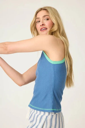 PJ Salvage - Back From the Beach Racerback Cami / Blue Horizon