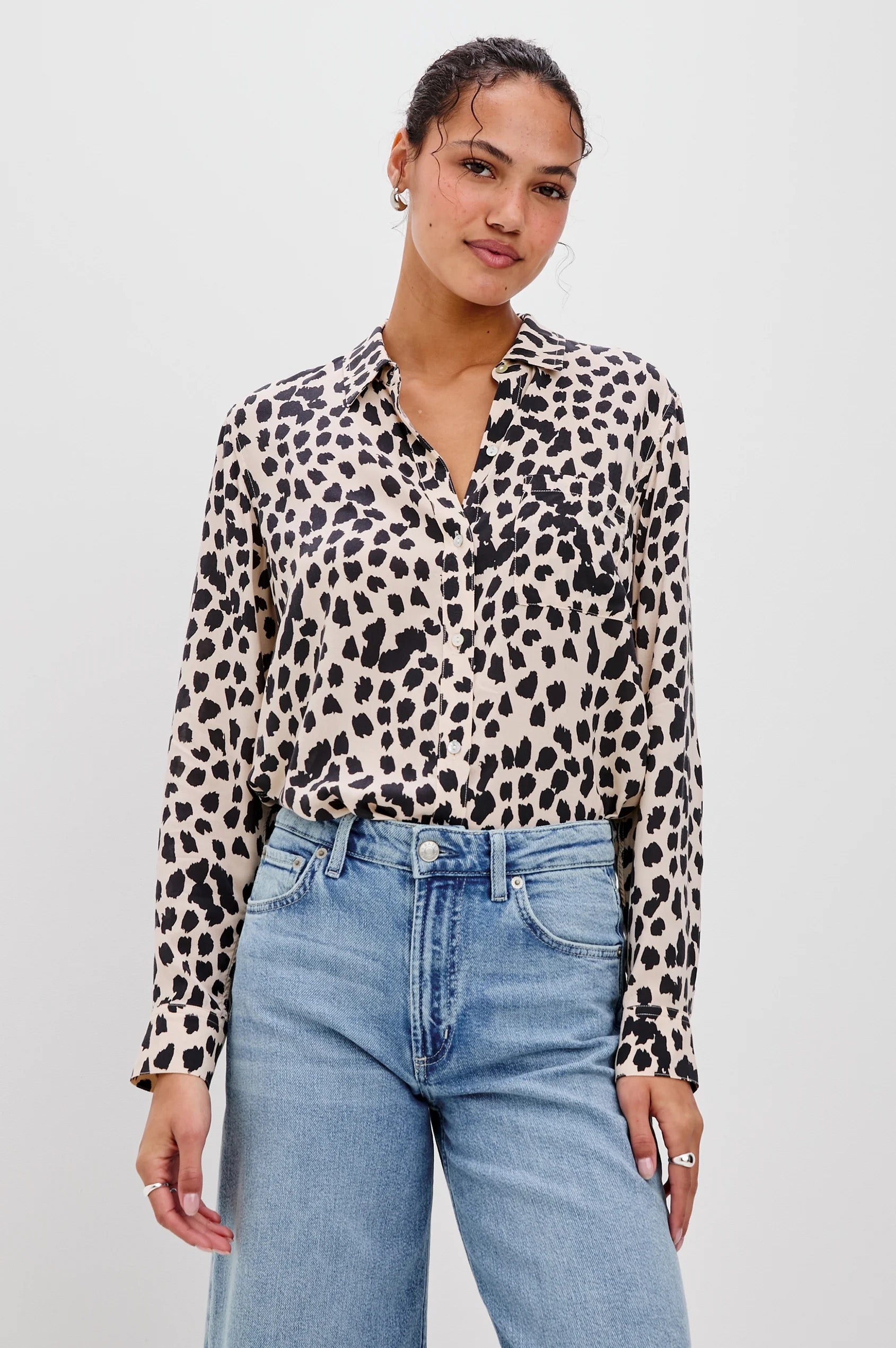 Rails - Josephine Shirt / Taupe Spotted
