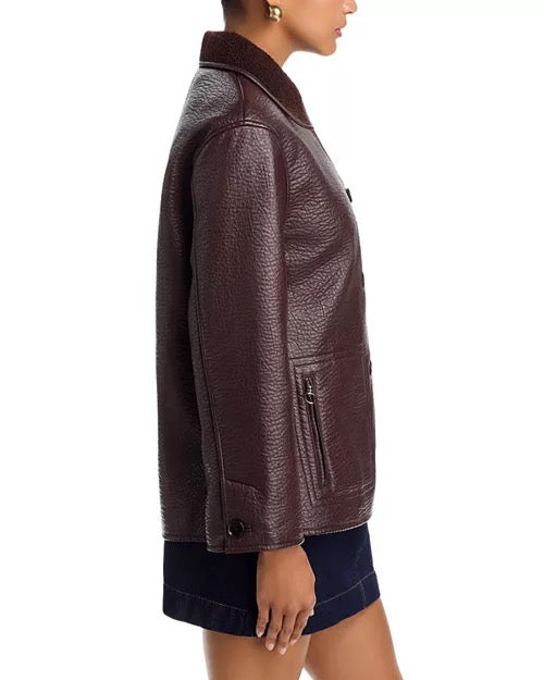 Rails - Luis Faux Leather Jacket / Walnut