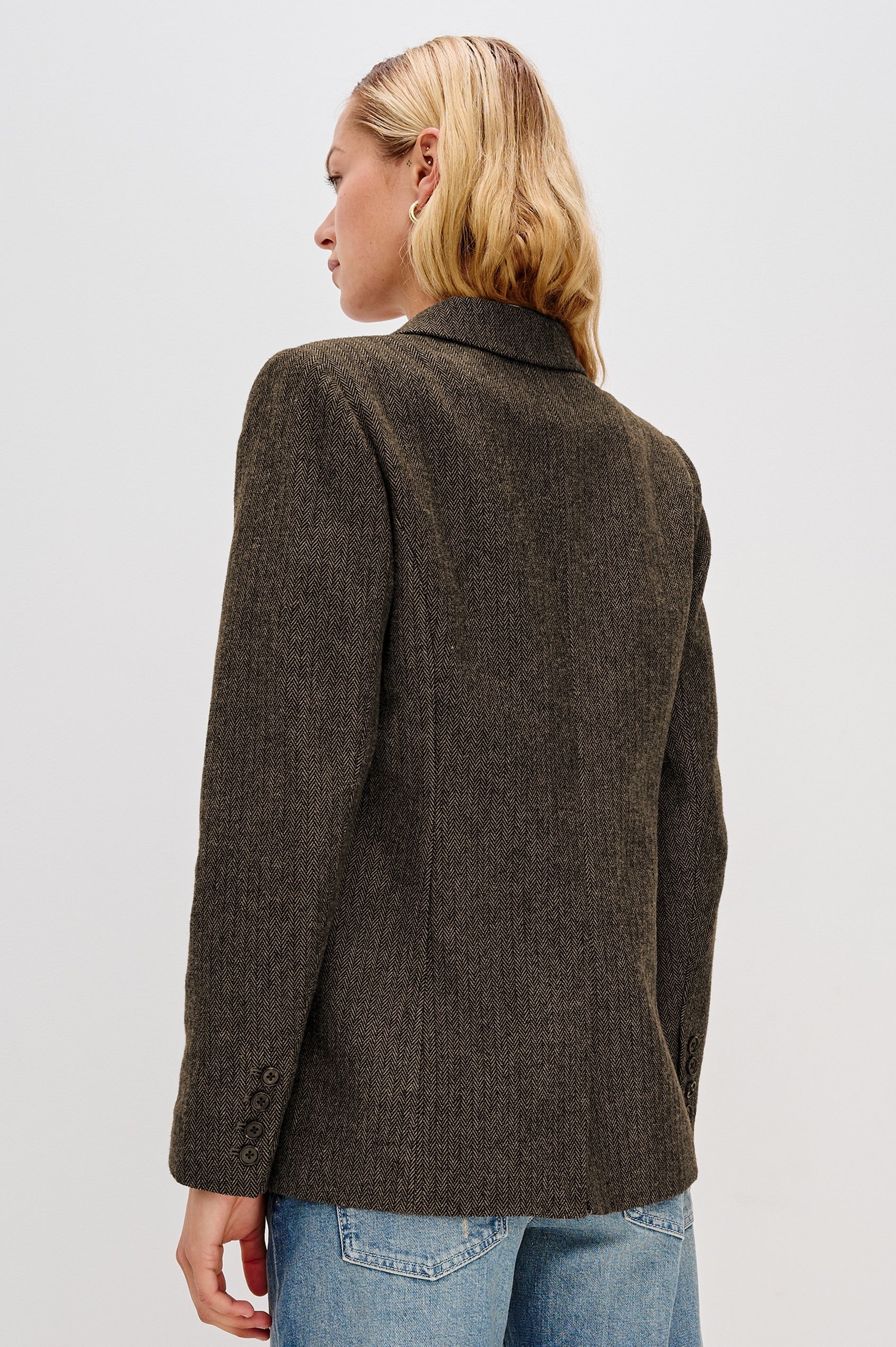 Rails - Jac Blazer / Camel and Black Herringbone