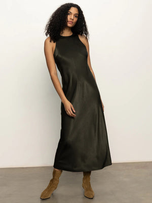 Sanctuary - Everyday Satin Dress / Black Olive
