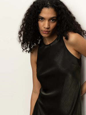 Sanctuary - Everyday Satin Dress / Black Olive
