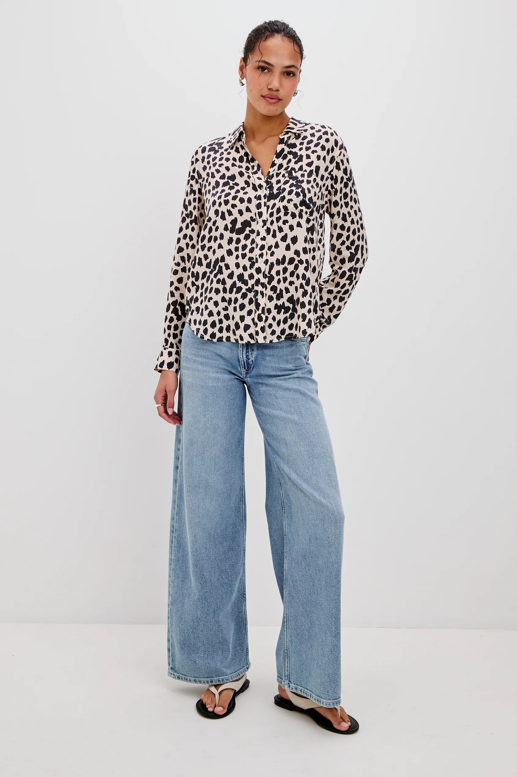Rails - Josephine Shirt / Taupe Spotted