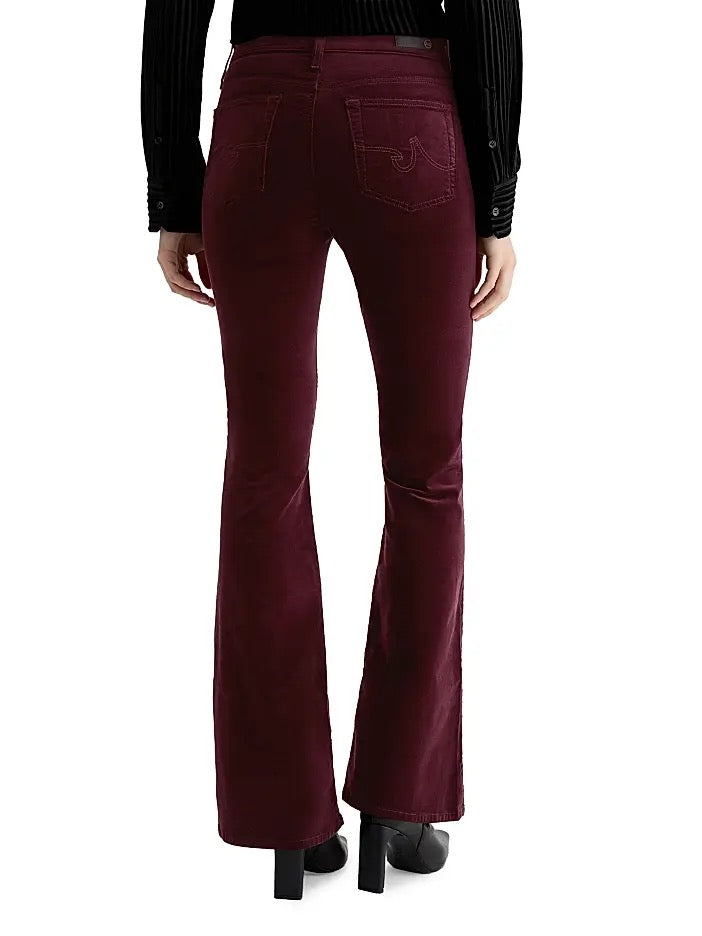 AG - Farrah Velvet Boot Jean / Winery