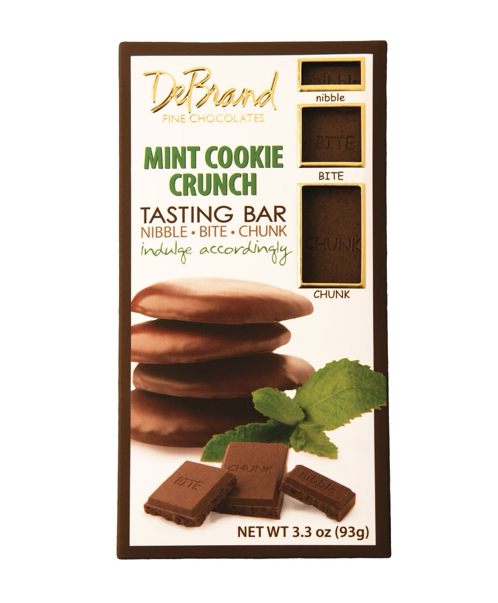 DeBrand Fine Chocolates - Mint Cookie Crunch Tasting Bar