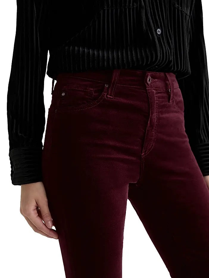 AG - Farrah Velvet Boot Jean / Winery