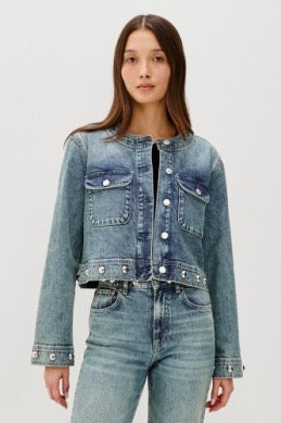 Rails - Capistrano Denim Jacket / Desert Sky Studded