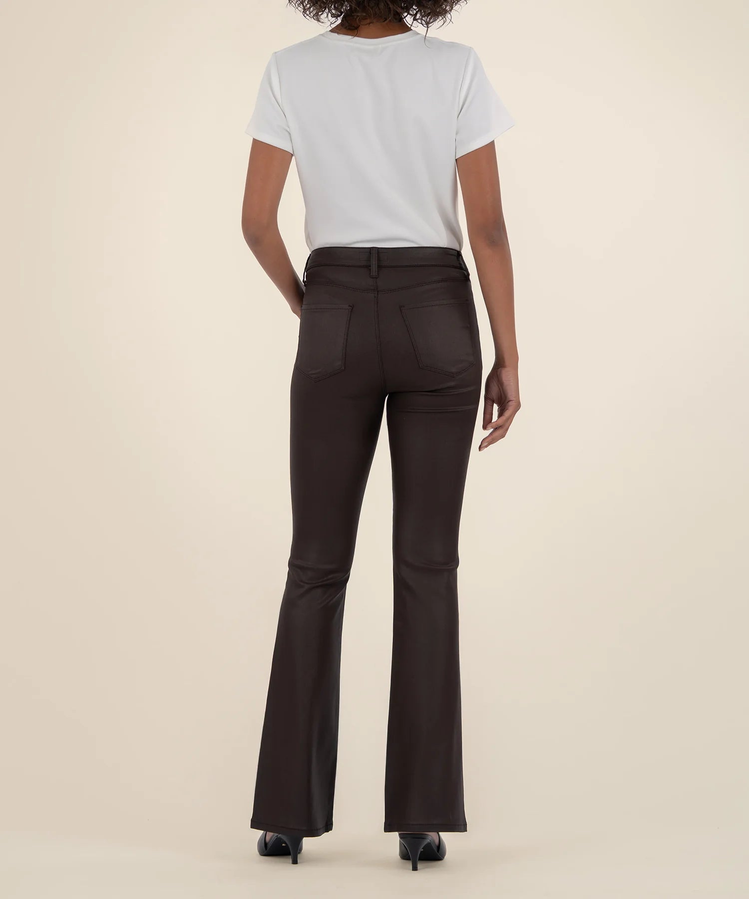 KUT - Ana High Rise Fab Ab Flare / Chocolate