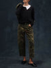 AMO - Maria Mid Rise Crop Loose Fit Pant / Camo