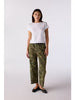 AMO - Maria Mid Rise Crop Loose Fit Pant / Camo