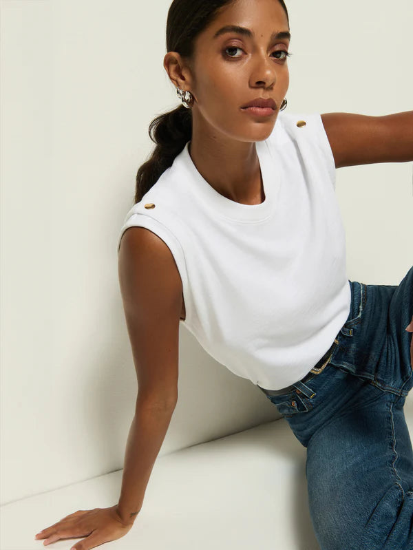 Nation - Marina Muscle Tee / Optic White