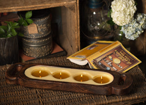 Himalayan Handmade Candles - Wooden candle Tray / Medium